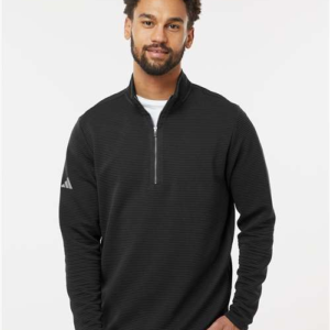 Adidas A588 – Men's Spacer Quarter-Zip Pullover - Image 4