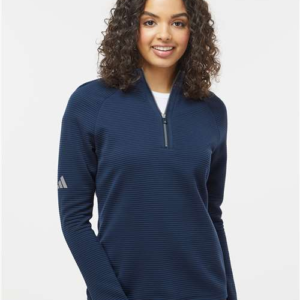 Adidas A589 – Women's Spacer Quarter-Zip Pullover - Image 10