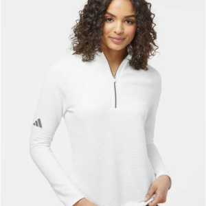 Adidas A589 – Women's Spacer Quarter-Zip Pullover - Image 17