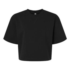 American Apparel FTCB0 – Women's French Terry Mid-Length Boxy Top - Image 13