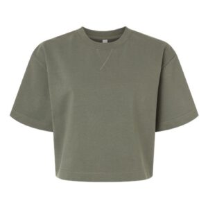 American Apparel FTCB0 – Women's French Terry Mid-Length Boxy Top - Image 1