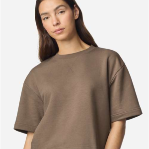 American Apparel FTCB0 – Women's French Terry Mid-Length Boxy Top - Image 34